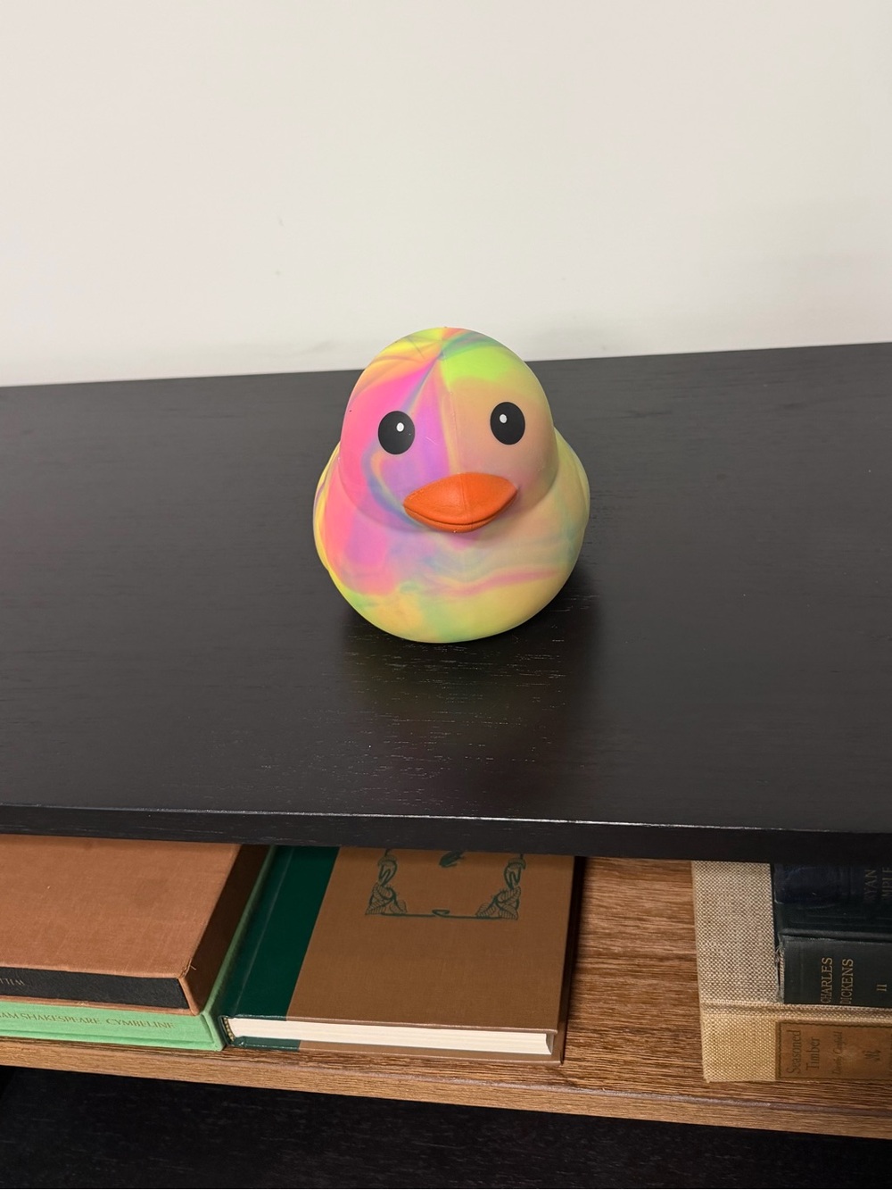 NWT Squeeezy Colorful Tie-Dye Duck